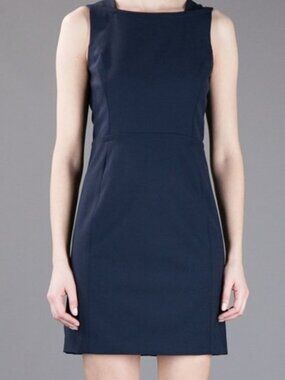 Theyskens' Theory Doran Wool Blend Sheath Dress Quiet Luxury Career Women's 2